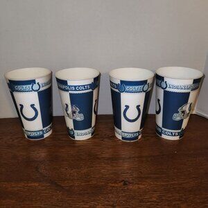 Collectable Vintage Indianapolis Colts 3D Holographic Fan Spirit Set of 4